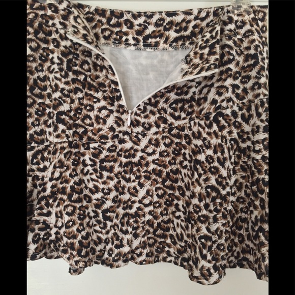 NWT Rumor Boutique Animal Print Fit & Flare Mini Skirt - Picture 3 of 6